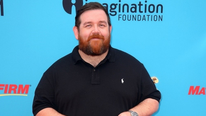 Mandatory Credit: Photo by Stewart Cook/REX/Shutterstock (4106675i) Nick Frost 'The Boxtrolls' film premiere, Los Angeles, America - 21 Sep 2014